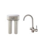 Purificateur d'eau Doulton DUO BIOTECT NITRATES 3079N + Robinet mitigeur 3 voies haut brossé - 3079R3VHS