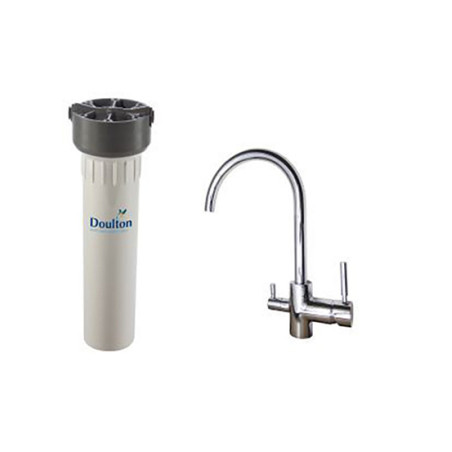 Purificateur d'eau Doulton HIP BIOTECT 3020BIO + Robinet mitigeur 3 voies haut brillant - 3020BIOR3VHB