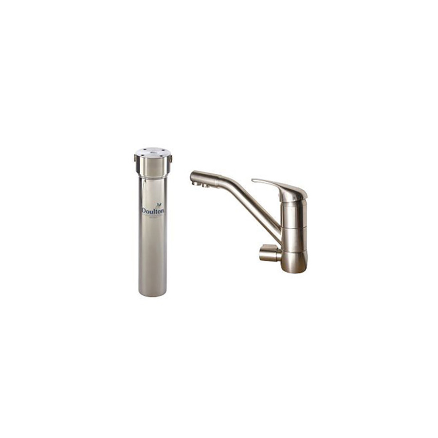 Purificateur d'eau Doulton HIS BIOTECT 3040BIO + Robinet mitigeur 3 voies classique brossé - 3040BIOR3VBS