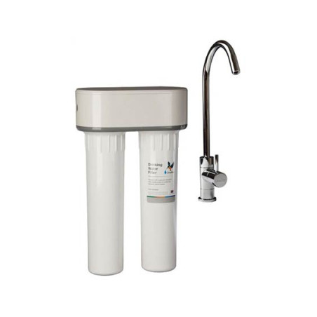 Purificateur d'eau Doulton DUO-HIP BIOTECT ANTI NITRATE sous évier + Robinet eau pure - DUOHIPN