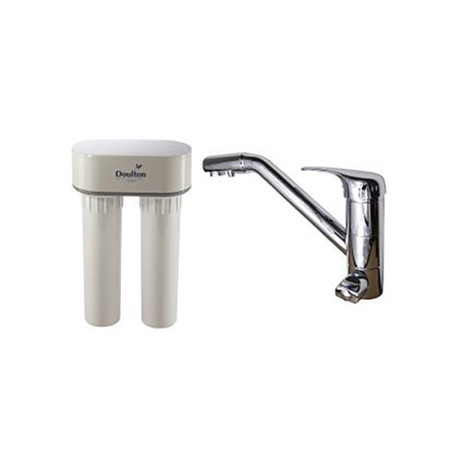 Purificateur d'eau Doulton DUO BIOTECT NITRATE 3079N + Robinet mitigeur 3 voies classique brillant - 3079R3VBB