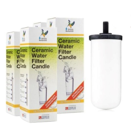 Lot X 4 Cartouches Ultra fluoride BRITISH BERKEFELD pour filtre à gravité