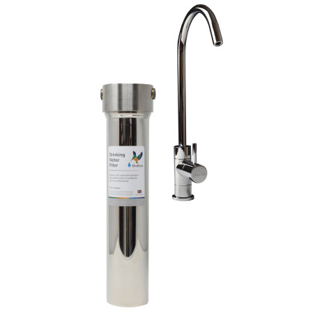 Filtre eau pure Doulton HIS INOX sous évier avec cartouche BIOTECT