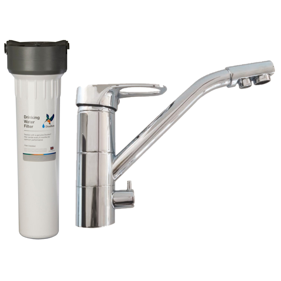 Purificateur d'eau Doulton HIP BIOTECT 3020BIO + Robinet mitigeur 3 voies classique brillant - 3020BIOR3VBB