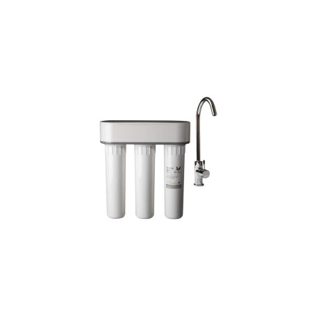Purificateur d'eau DOULTON TRIO BIOTECT ANTI NITRATE ANTI CALCAIRE sous évier + robinet et accessoires