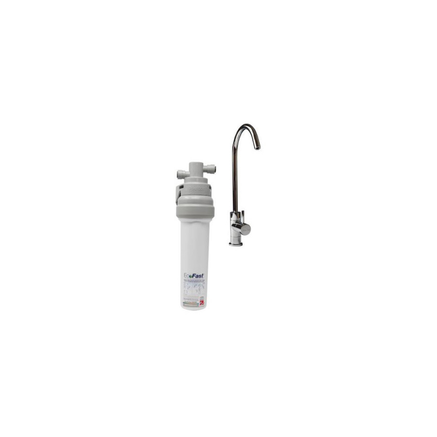 Purificateur d'eau DOULTON ECOFASTsous évier avec cartouche BIOTECT+ Robinet et accessoires